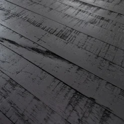 Beistelltisch 80cm "Ronja" recyceltes Teakholz schwarz