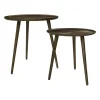 Beistelltische "Aaron" 2er-Set rund 50x50/40x40 Goldfarbig Aluminium/Eisen