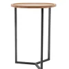 Beistelltisch 50x70cm 'Lissabon' Wildeiche Metall schwarz