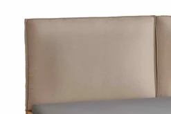 Bett Wildeiche Kopfteil braunbeige 'Modena II' verschiedene Breiten 180x200cm