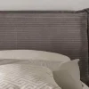 Bett Wildeiche Kopfteil creme oder braun 'Modena' verschiedene Breiten 160x200cm Kopfteil braun