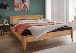 Bett Wildeiche massiv 'Sarah' verschiedene Größen 140 cm 220 cm