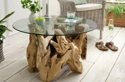 Couchtisch 60cm "Java" recyceltes Holz