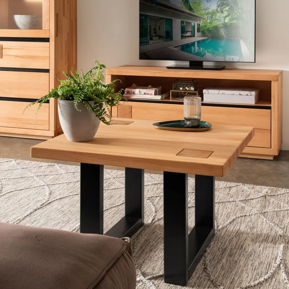 Couchtisch 70x70cm "Bergamo" Kernbuche geölt WZ-0159