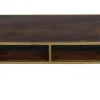 Couchtisch 110x70cm "Golden Line" braun & gold
