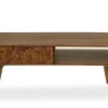 Couchtisch 115x55cm 'Kalani' Mango massiv braun lackiert