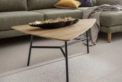Couchtisch 110x75cm 'Lissabon' Wildeiche Stahl schwarz