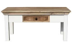 Couchtisch 100x40cm 'Nizza' Mango weiß natur