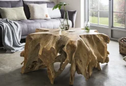 Couchtisch 80x80cm "Odin" Teak massiv