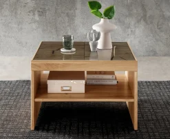 Couchtisch 66x66cm "Savona" Wildeiche geölt