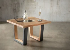 Couchtisch 70x70cm "Trondheim" Akazie massiv