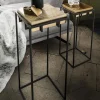 Deko-Säule 2er-Set "Nemo" bronzegold & schwarz