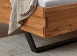 Doppelbett 'Amelie' 160x200cm Wildeiche massiv
