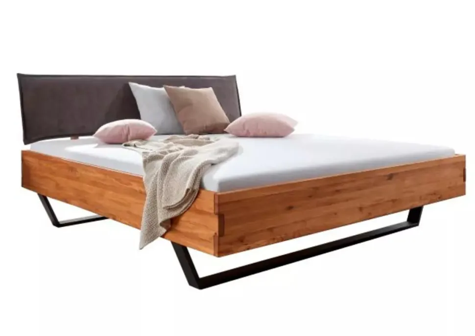 Doppelbett 'Amelie' 180x200cm Wildeiche massiv