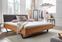 Doppelbett 'Amelie' 200x200cm Wildeiche massiv
