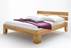 Doppelbett 'Bozen' 200x200cm Kernbuche Sitzhöhe 45cm