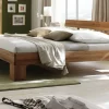 Doppelbett 'Bozen' 160x200cm Kernbuche Sitzhöhe 45cm