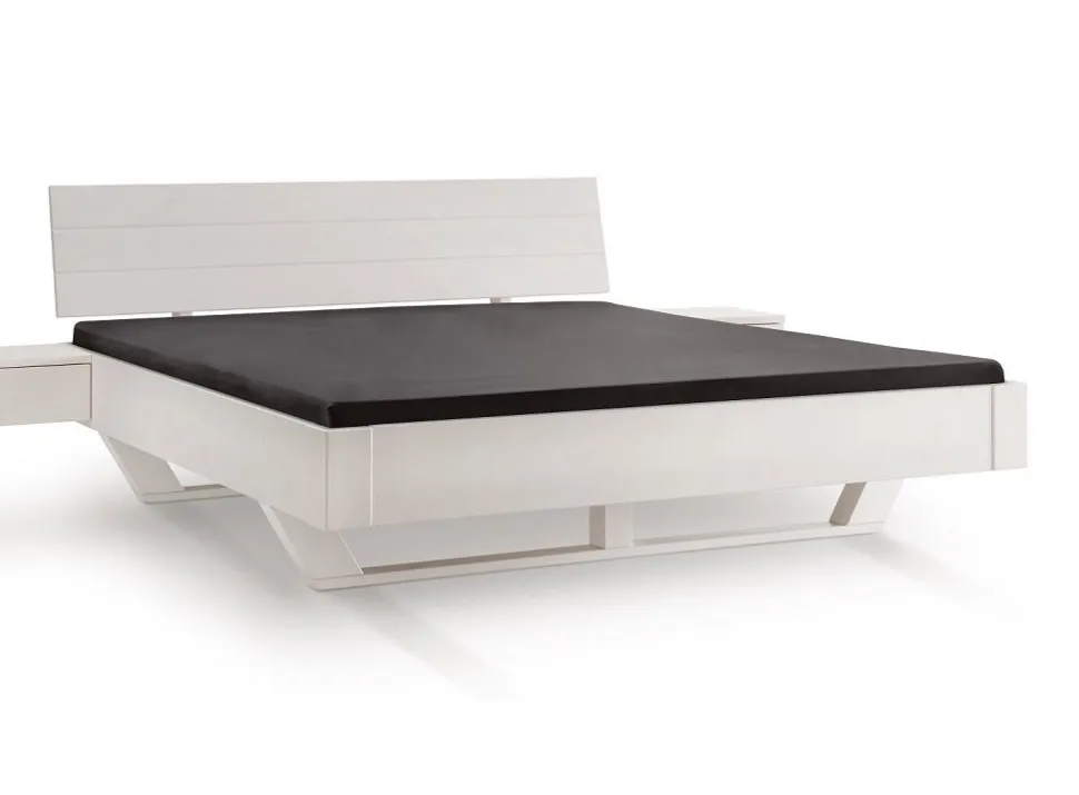 Doppelbett 'Carina' 200x200cm Kiefer weiß lasiert