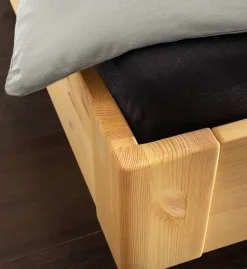 Doppelbett 'Carina' 160x200cm Kiefer gebeizt & geölt