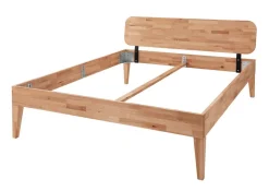 Doppelbett 'Grace III' 160x200cm Wildeiche geölt