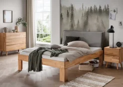 Doppelbett 'Grace IV' 160x200cm Wildeiche geölt