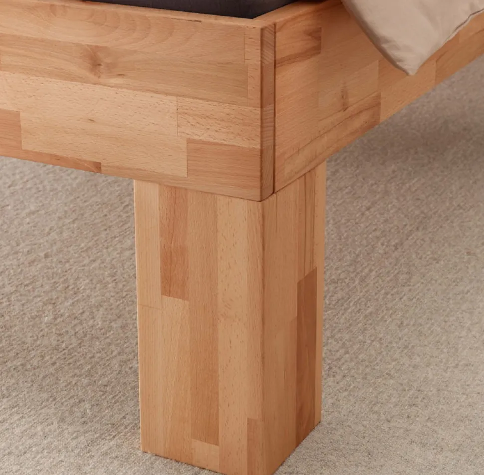 Doppelbett 'Grace I' 180x200cm Wildeiche geölt