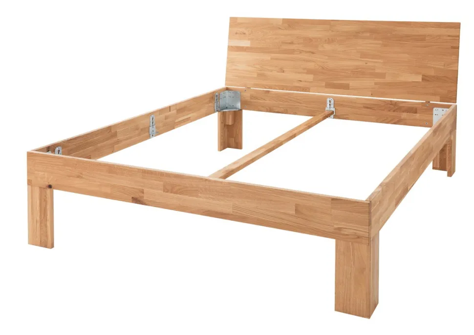 Doppelbett 'Grace I' 180x200cm Wildeiche geölt