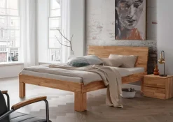 Doppelbett 'Grace I' 180x200cm Wildeiche geölt