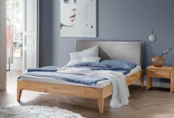 Doppelbett 'Grace V' 160x200cm Wildeiche geölt