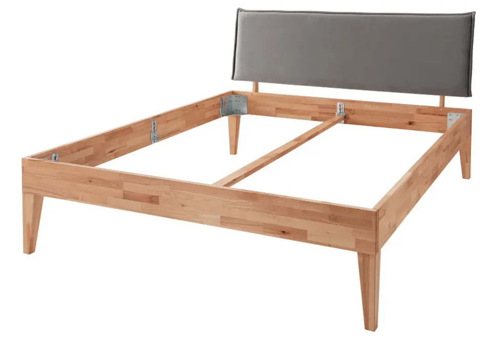 Doppelbett 'Grace V' 160x200cm Wildeiche geölt