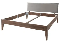 Doppelbett 'Grace V' 200x200cm Wildeiche geölt