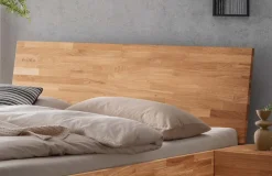Doppelbett 'Grace' 200x200cm Wildeiche geölt
