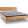 Doppelbett 'Josy' 180x200cm Wildeiche geölt