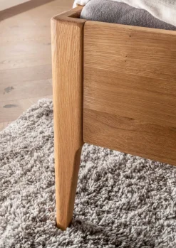 Doppelbett 'Josy' 180x200cm Wildeiche geölt