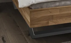 Doppelbett Kopfteil Baumkante 'Astoria III' 180x200cm Wildeiche geölt