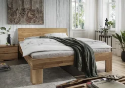 Doppelbett Kopfteil geschlossen 'Astoria I' 180x200cm Wildeiche geölt