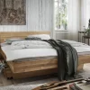Doppelbett Kopfteil geteilt 'Astoria II' 180x200cm Wildeiche geölt