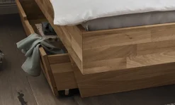 Doppelbett Kopfteil Lamellen 'Astoria II' 180x200cm Wildeiche geölt