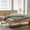 Doppelbett 'Laura II' 160x200cm Wildeiche geölt