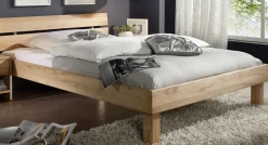 Doppelbett "Lewis" 180x200cm Kernbuche geölt
