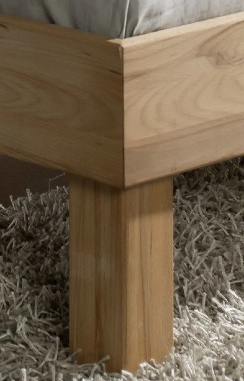 Doppelbett "Lewis" 180x200cm Kernbuche geölt
