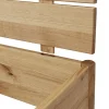 Doppelbett Metallfrei 'Natura Oak II' 180x200cm Wildeiche massiv