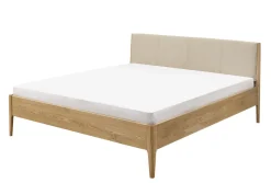 Doppelbett Metallfrei 'Natura Oak III' 200x200cm Wildeiche massiv