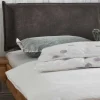 Doppelbett mit Polsterkopfteil 'Astoria III' 180x200cm Wildeiche geölt
