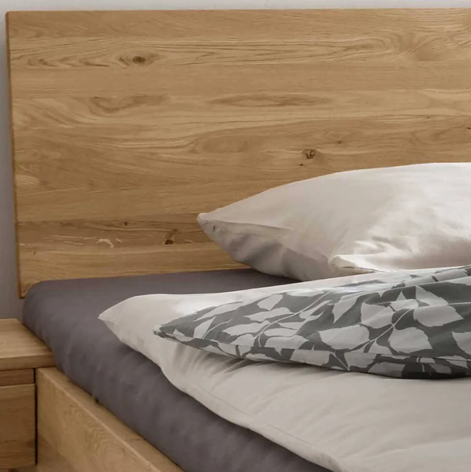 Doppelbett mit Schubkästen 'Cleveland I' 160x200cm Wildeiche geölt