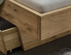Doppelbett mit Schubkästen 'Redwood I' 180x200cm Wildeiche geölt