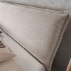 Doppelbett 'Mona IV' 160x200cm Cord beige & Wildeiche geölt