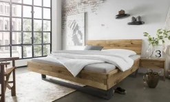 Doppelbett 'Navarra II' 160x200cm Wildeiche geölt