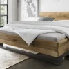Doppelbett 'Navarra II' 180x200cm Wildeiche geölt