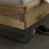 Doppelbett 'Navarra II' 200x200cm Wildeiche geölt